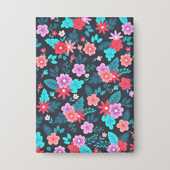 Schönes Arrangement Ditsy Floral Pattern-56576 Button (Vorderseite)