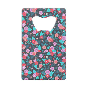 Schönes Arrangement Ditsy Floral Pattern-56576 Geldbeutel Flaschenöffner