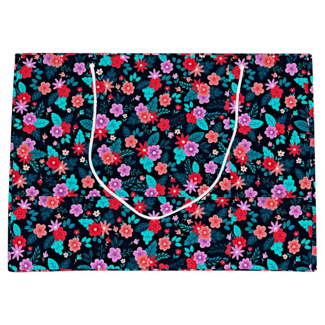 Schönes Arrangement Ditsy Floral Pattern-56576 Große Geschenktüte (Vorderseite)