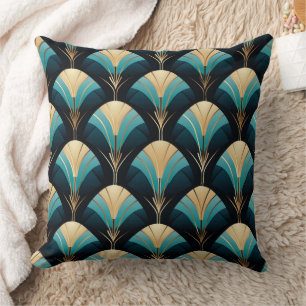 Schönes Art Deco Fan Style Kissen