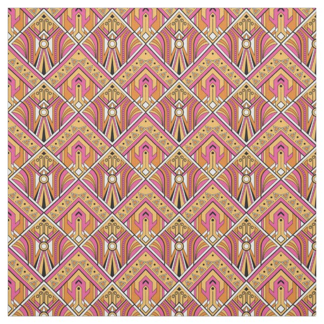 Schönes Art Deco Inspiriertes Gewebe Stoff (Muster)