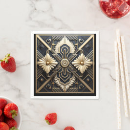 Schönes Art Deco Ivory Serviette
