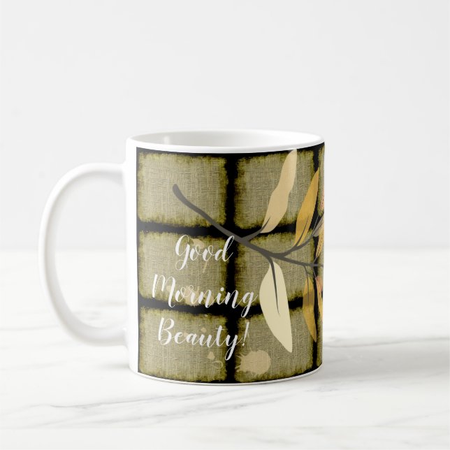 Schönes Art Déco mit klassischem Foliage Kaffeetasse (Links)