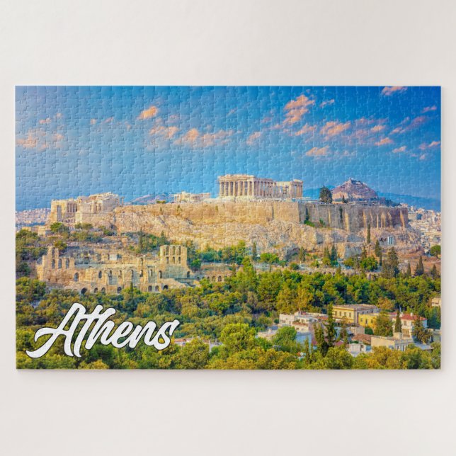 Schönes Athen, Griechenland Puzzle (Horizontal)