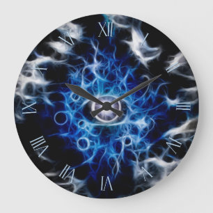 Schönes Augendesign Große Wanduhr
