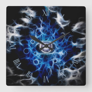 Schönes Augendesign Quadratische Wanduhr