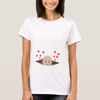 Schönes Baby Peking mit Herz-Maternity-Shirt T-Shirt
