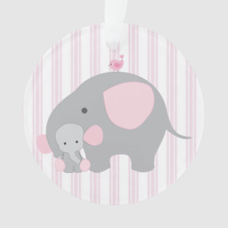 Schönes Baby-rosa Elefant Ornament