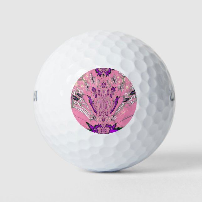 Schönes Babypink-lila-Schatten-Motiv Golfball (Vorderseite)
