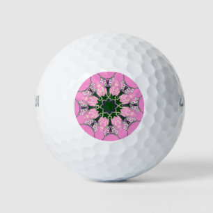 Schönes Babypink-lila-Schatten-Motiv Golfball