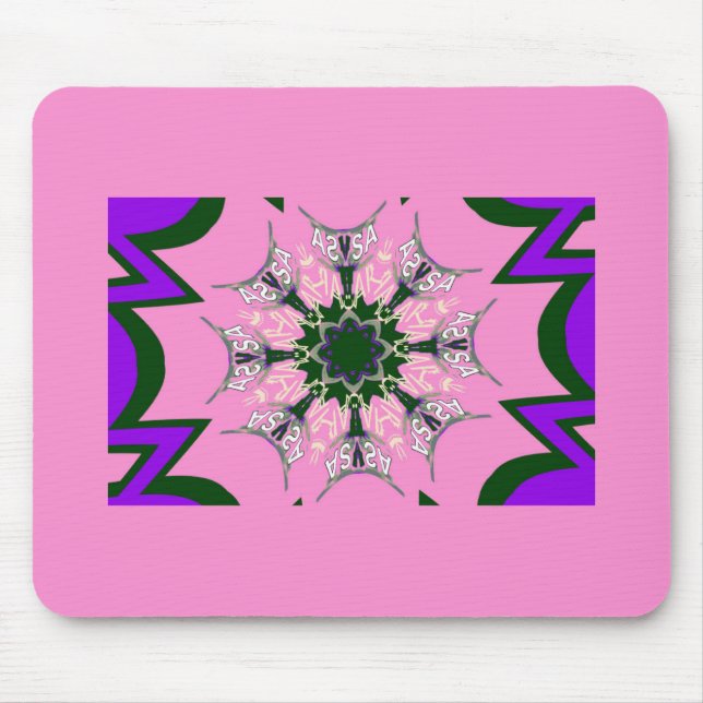 Schönes Babypink lila-Schatten-Motiv Mousepad (Vorne)