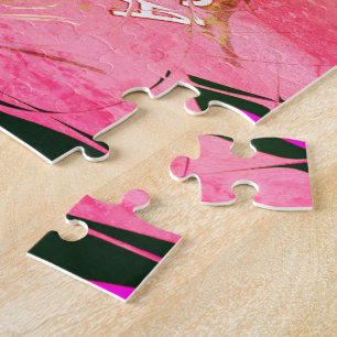 Schönes Babypink-lila-Schatten-Motiv Puzzle