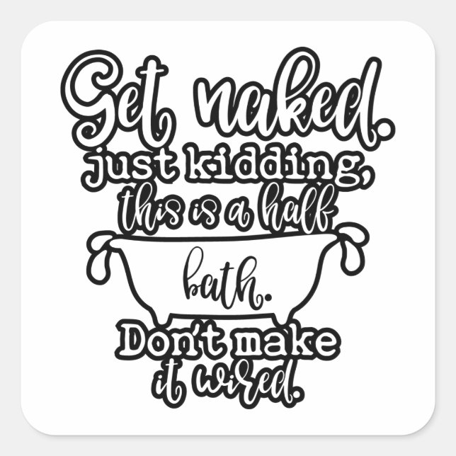 Schönes Badezimmer-Design für Ihre Zuhause-Dekorat Quadratischer Aufkleber (Vorderseite)