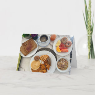 Schönes Bankett-Frühstück Karte