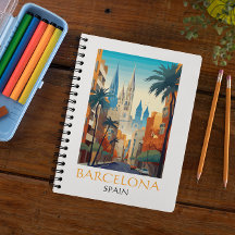 Schönes Barcelona Spanien Retro Vintage Reise