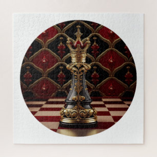 Schönes Barockstil Schachstück - The Queen Puzzle