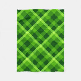 Schönes Baumgrün Kariertes Fleece Blanket