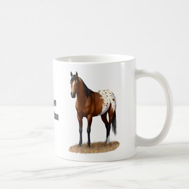 Schönes Bay Appaloosa Pferd Kaffeetasse (Rechts)