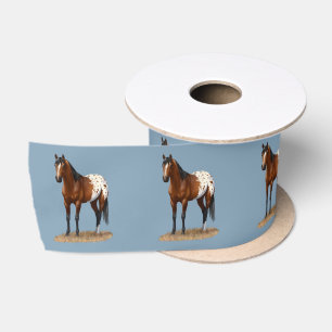 Schönes Bay Appaloosa Pferd Satinband