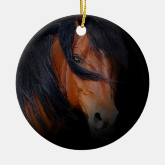 Schönes Bay Horse Ornament (Vorne)