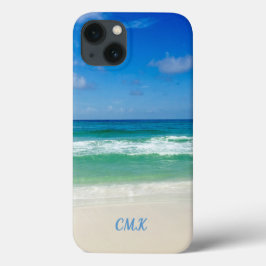 Schönes Beach Foto Monogram Ocean Waves Seaside Case-Mate iPhone Hülle