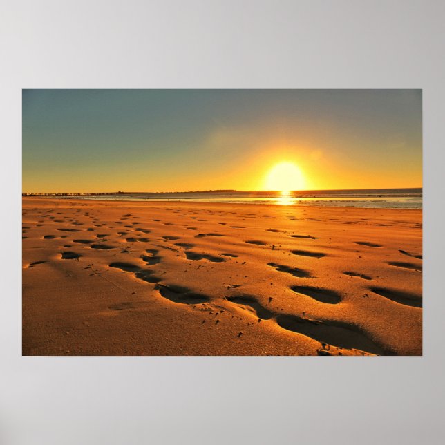 Schönes Beach Sunset Poster (Vorne)
