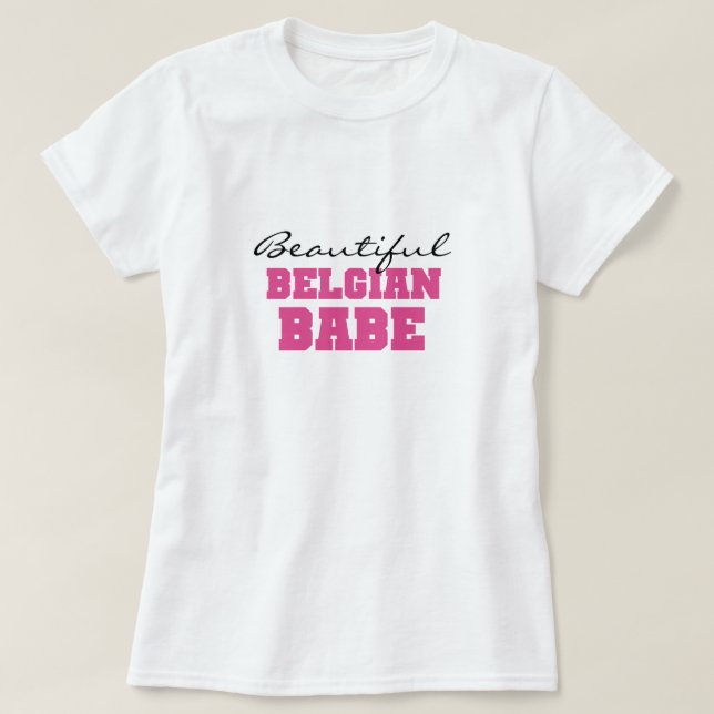 Schönes belgisches Baby T-Shirt (Design vorne)