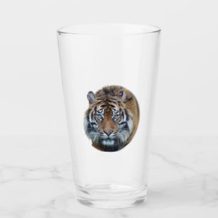 Schönes Bengalisches Tiger Face Foto Glas