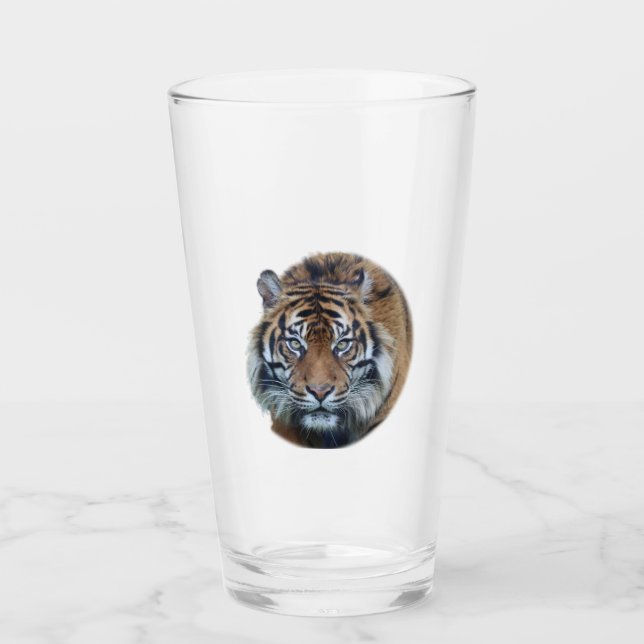 Schönes Bengalisches Tiger Face Foto Glas (Vorderseite)
