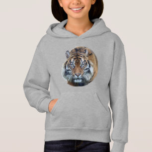 Schönes Bengalisches Tiger Face Foto Hoodie