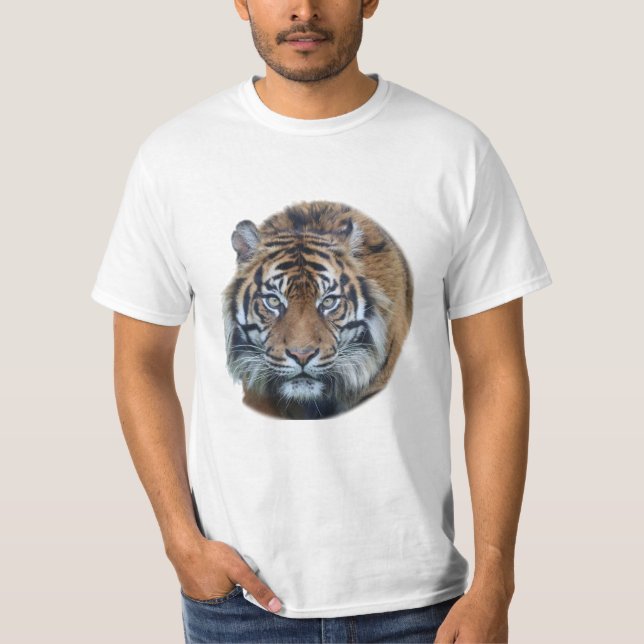 Schönes Bengalisches Tiger Face Foto T-Shirt (Vorderseite)