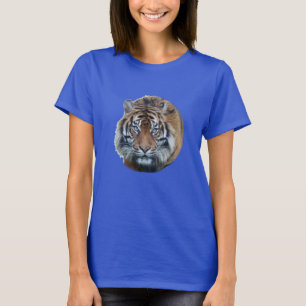 Schönes Bengalisches Tiger Face Foto T-Shirt
