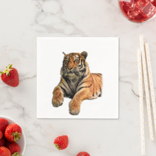 Schönes Bengalisches Tiger-Foto Serviette