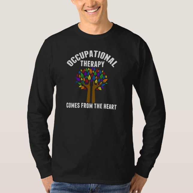 Schönes Beschäftigungstherapie-Baum-Zitat T-Shirt (Vorderseite)