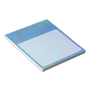 Schönes blau marmoriertes Papier Look Notizblock