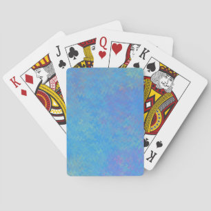 Schönes blau marmoriertes Papier Look Spielkarten