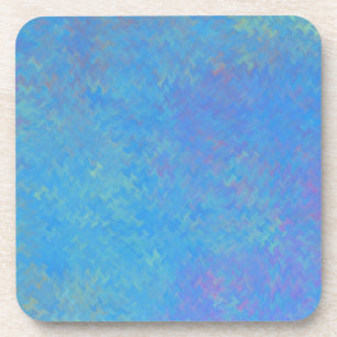 Schönes blau marmoriertes Papier Look Untersetzer