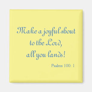 Schönes Blau und Gelb Lob Magnet