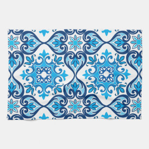 💙 🤍 Schönes Blau - Weiß Azulejos X, Küche Geschirrtuch