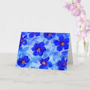 Schönes Blau wird gut Karte