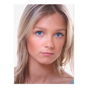 Schönes blaues Augblümchen Fotodruck