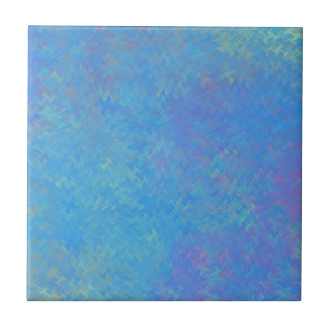 Schönes blaues Marmorpapier-Look Fliese (Vorderseite)
