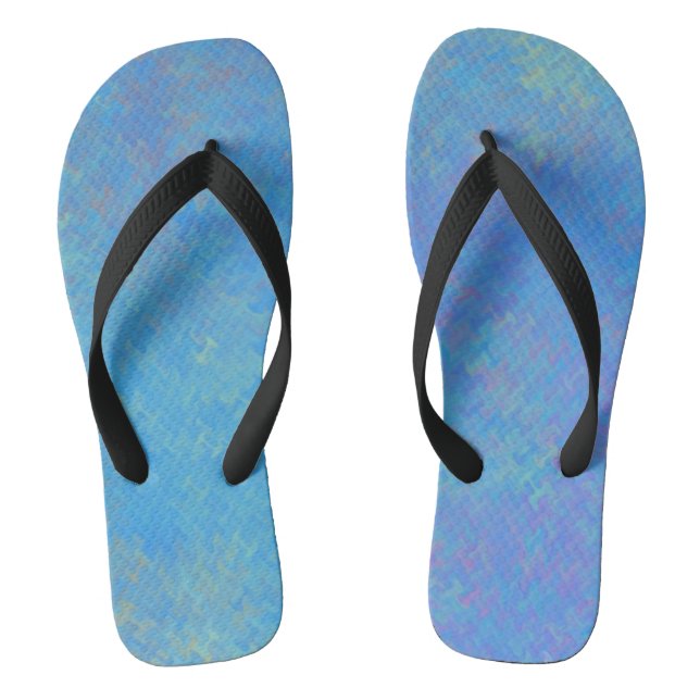 Schönes blaues Marmorpapier-Look Flip Flops (Fußbett)