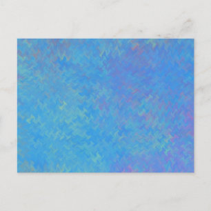 Schönes blaues Marmorpapier-Look Postkarte