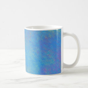 Schönes blaues Marmorpapier-Look Tasse
