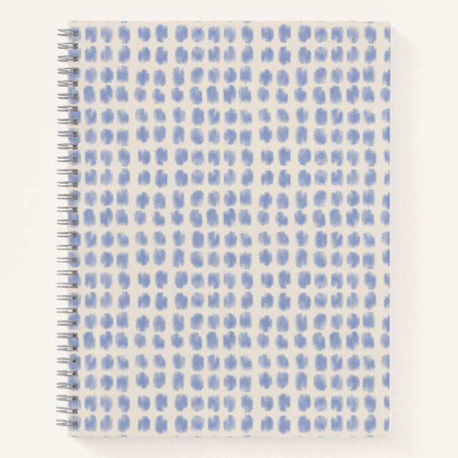 Schönes blaues und beiges Journal  Notizbuch (Vorderseite)