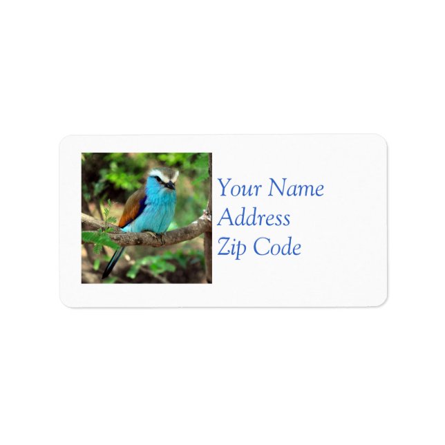 Schönes Bluebird-Mailing-Label Adressaufkleber (Vorne)