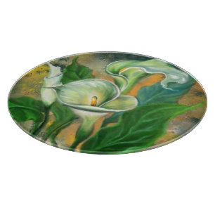 Schönes Blume Canyoning Board Malerei Schneidebrett