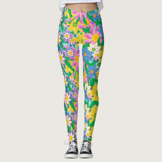 Schönes Blume Muster Leggings