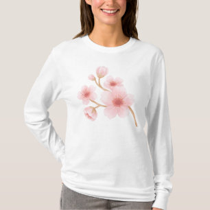Schönes Blumen-Design-T-Shirt T-Shirt